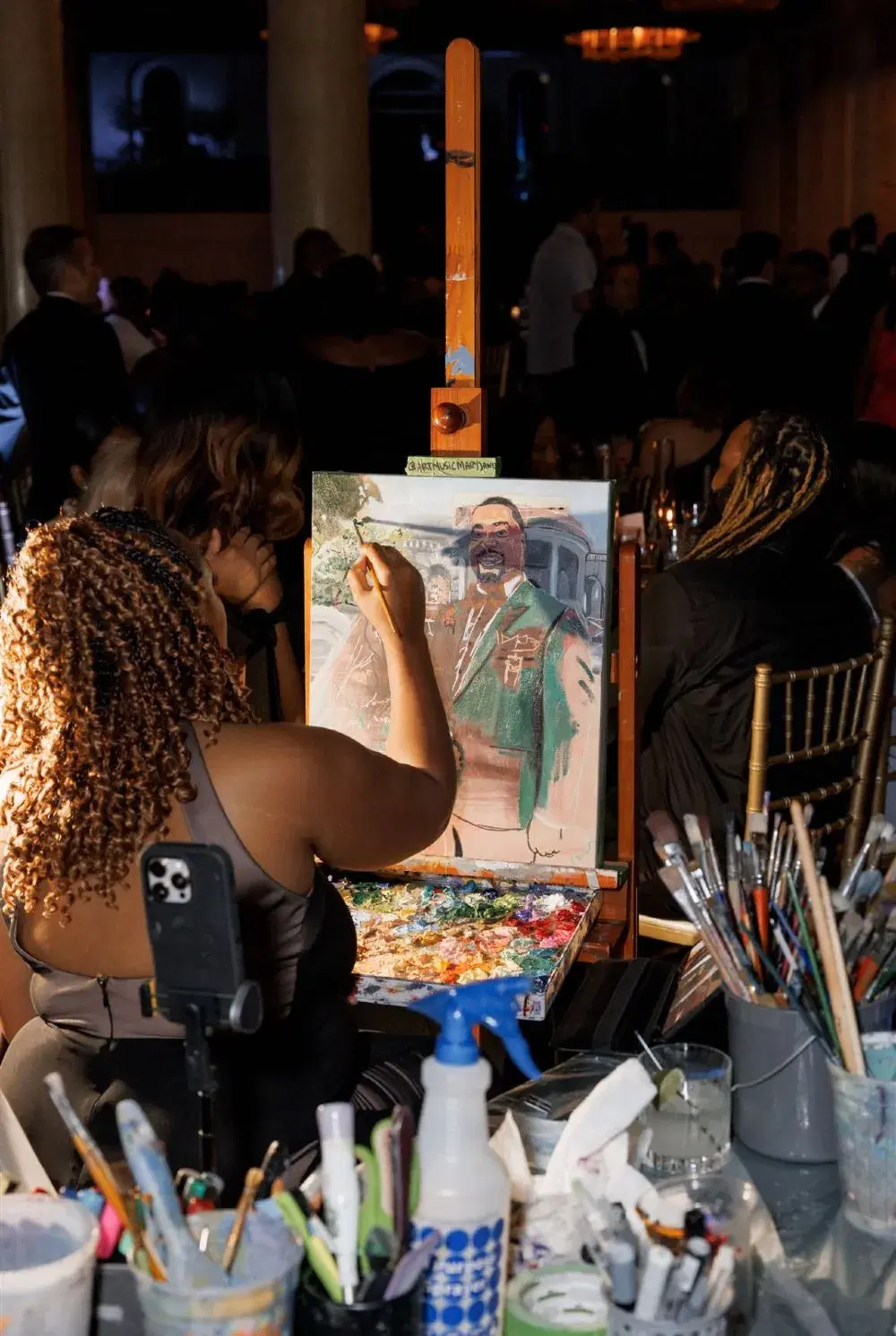 DINNER & LIVE PAINTING